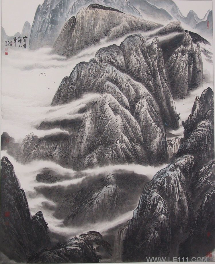 李宏志的作品“山外有山峰外有峰2005年”